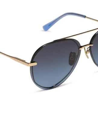 Diff Eyewear Lenox Gold Blue Gradient Polarized