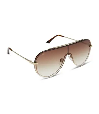 Diff Eyewear Imani Gold Brown Gradient