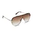Diff Eyewear Imani Gold Brown Gradient