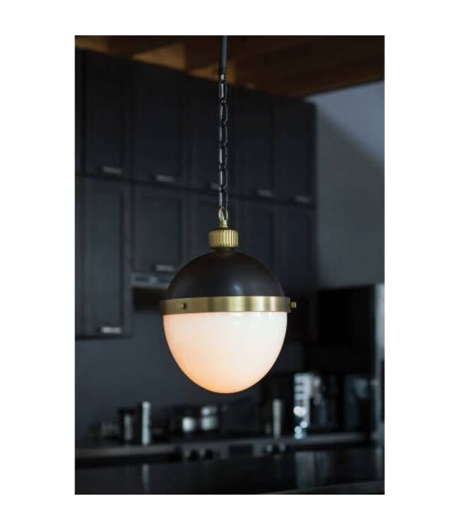 Otis Pendant Medium (Blackened Brass & Natural Brass)