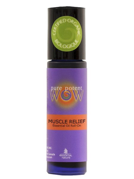 Pure Potent Wow Muscle Relief Roll On Certified Organic 9ml