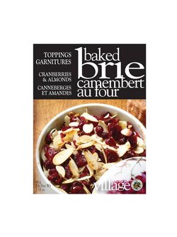 Gourmet Du Village Brie Toppings Cranberries and Almonds