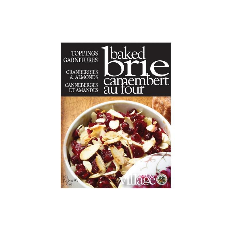 Gourmet Du Village Brie Toppings Cranberries and Almonds