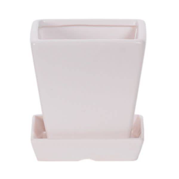 Download Square Matte Pot With Saucer - Dutch Growers Yellowimages Mockups
