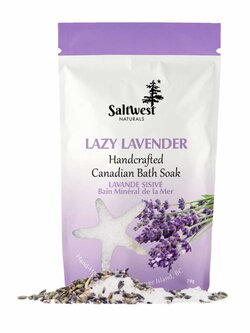 Saltwest Naturals Organic Lazy Lavender Bath Soak 80g