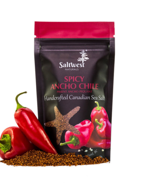 Saltwest Naturals Organic Spicy Ancho Chile Sea Salt 40g