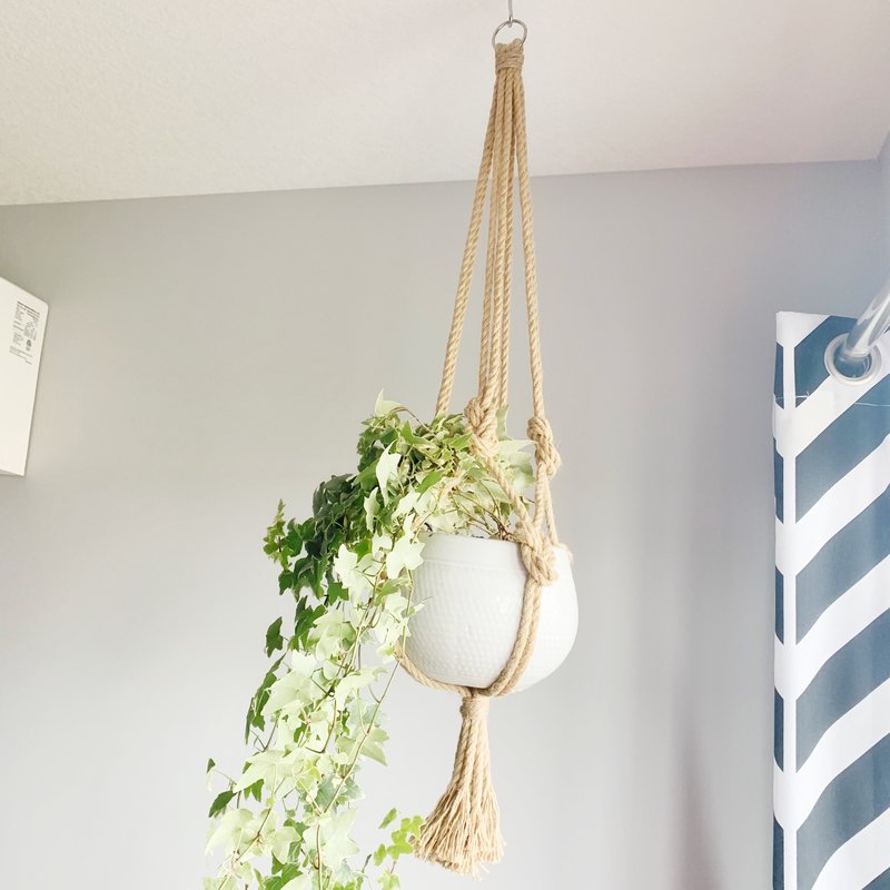 Primitive Planters All Natural Rope Hanger 30"