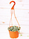 String of Hearts Hanging Basket 6"