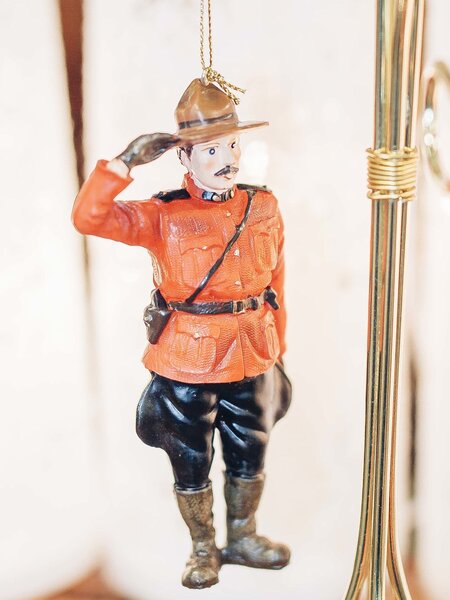 Christmas Tradition RCMP Saluting Mountie Ornament