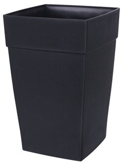 Harmony Self Watering Tall Planter Black