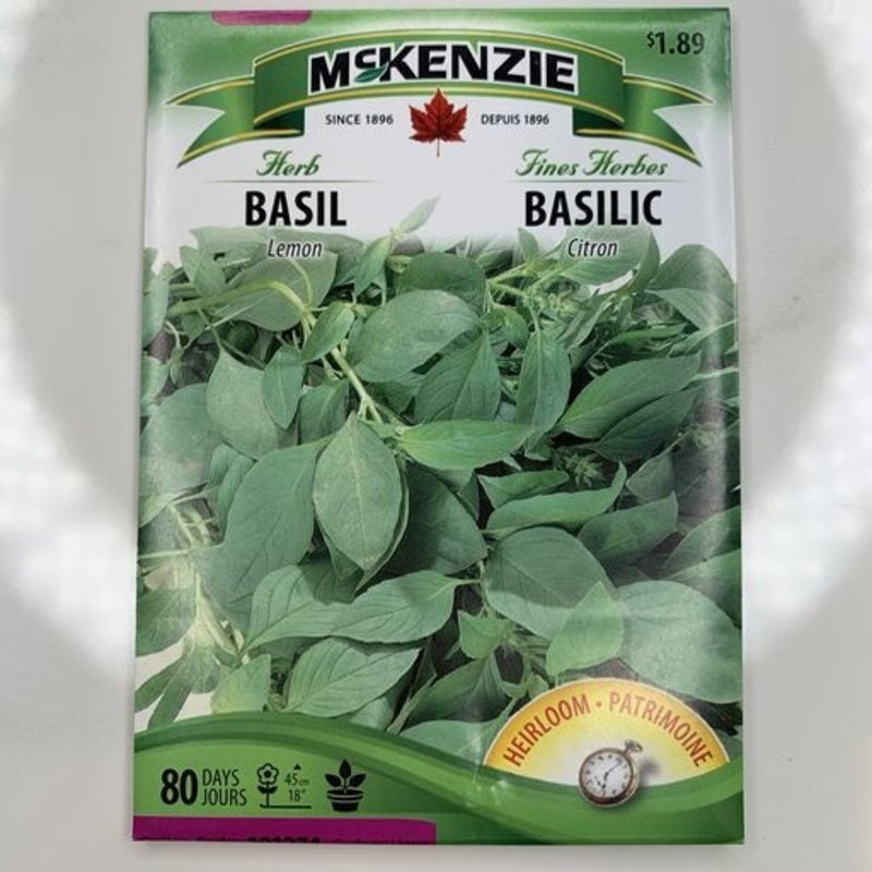 McKenzie Herb Basil Lemon Seeds
