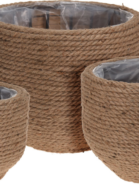 Dutch Growers Jute Rope Flower Pot