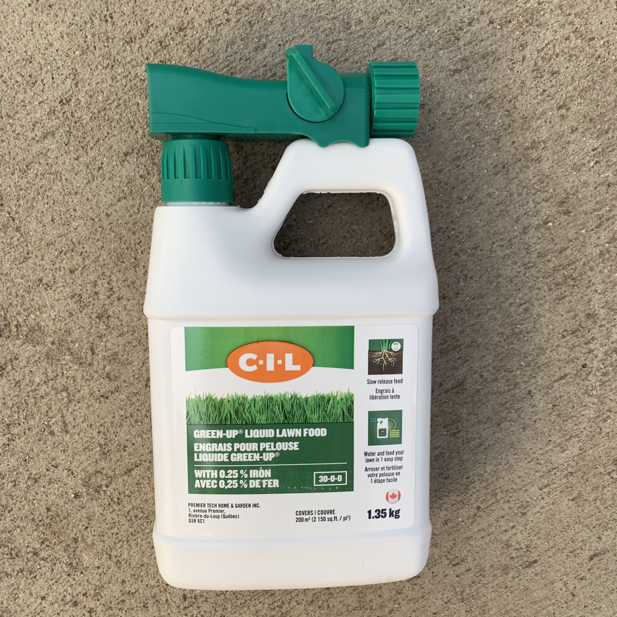 Liquid Lawn Fertilizer 30-0-0 1.35kg - Dutch Growers Saskatoon