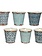 Dutch Growers Terracotta Planter Blue 5.7x5.5"