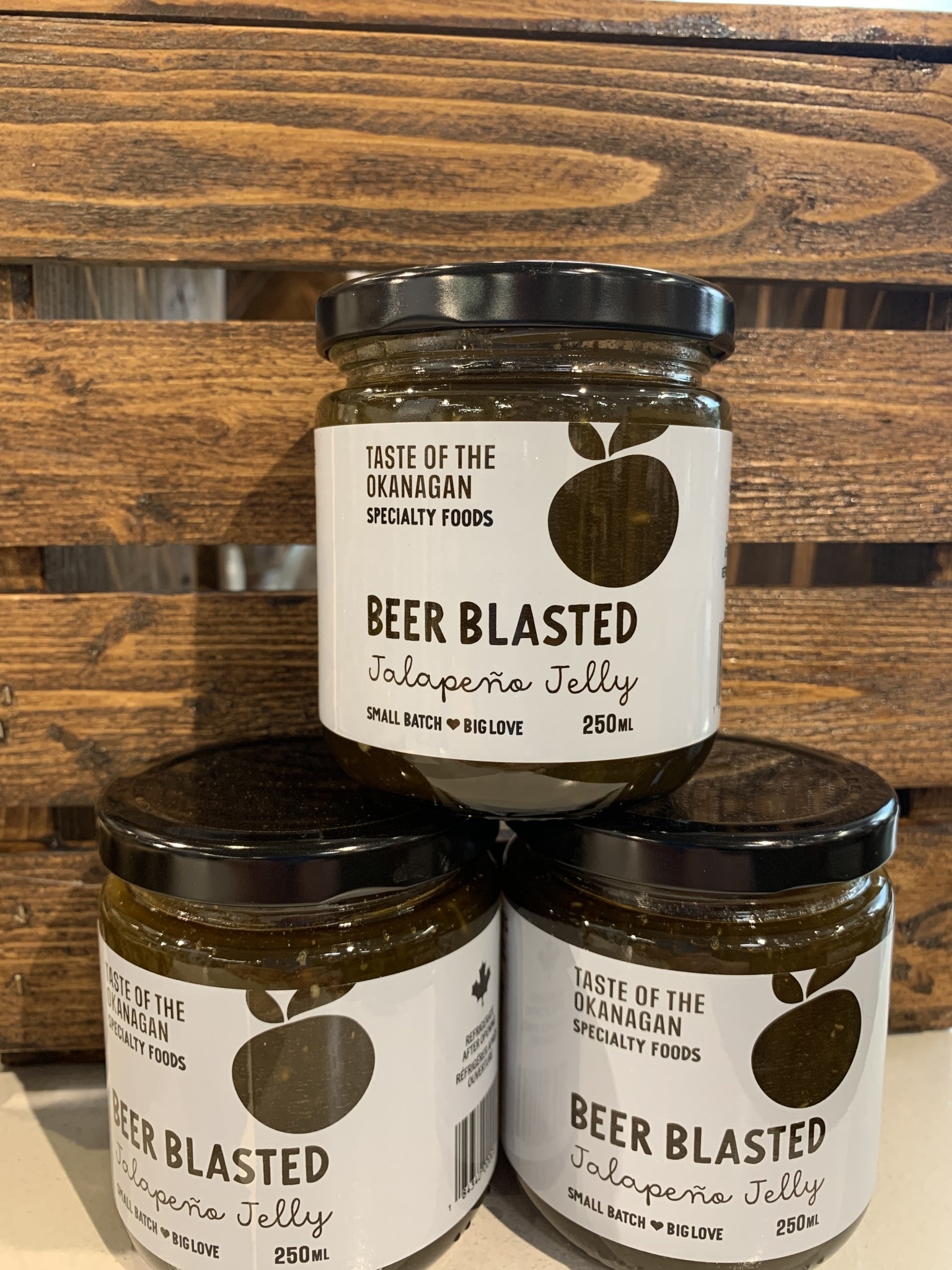 Taste Of The Okanagan Beer Blasted Jalapeno Jelly 250ml