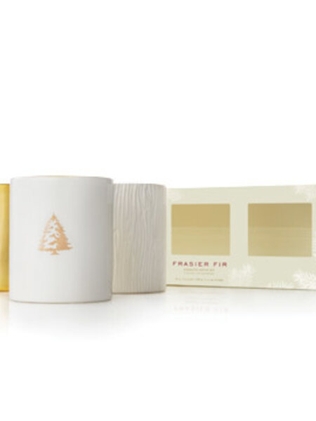 Thymes Gilded Poured Candle Trio Set Frasier Fir 3oz