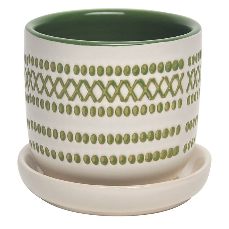 XOXO Egg Pot With Saucer