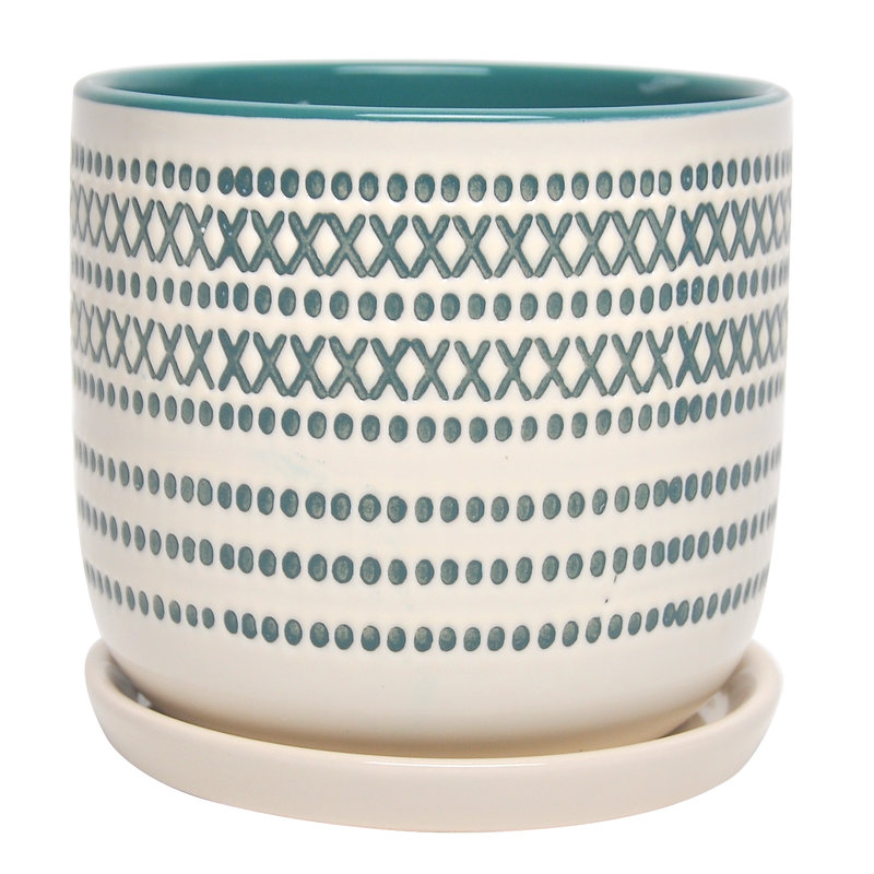 XOXO Egg Pot With Saucer