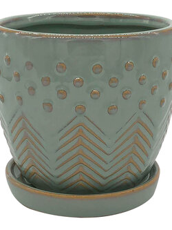 Milton Planter With Saucer