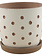 Hallie Dot Planter With Saucer