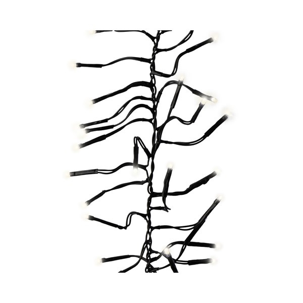 LED Twinkle Cluster Light Green Warm White 46ft-1512L