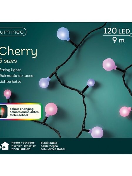 LED Cherry Lights 3 Sizes Color Changing 29ft-120L