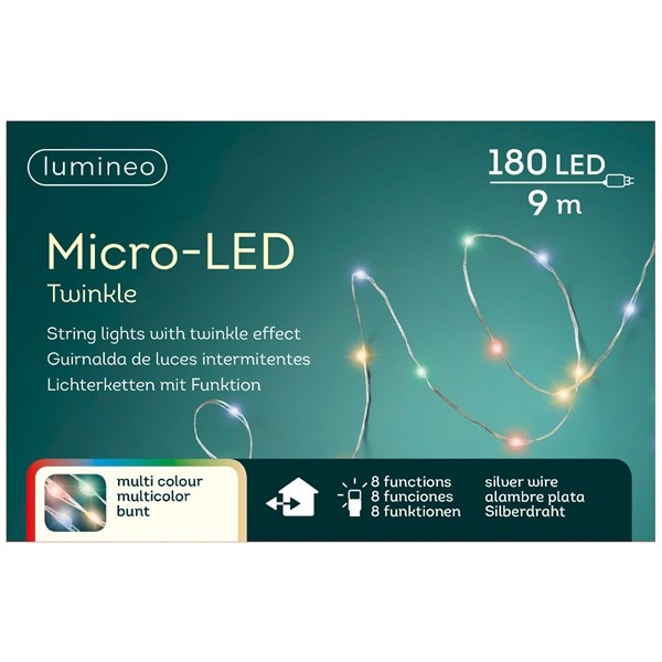 Micro LED String Lights Multicolor 29ft-180L