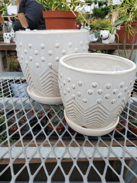 Milton Planter With Saucer