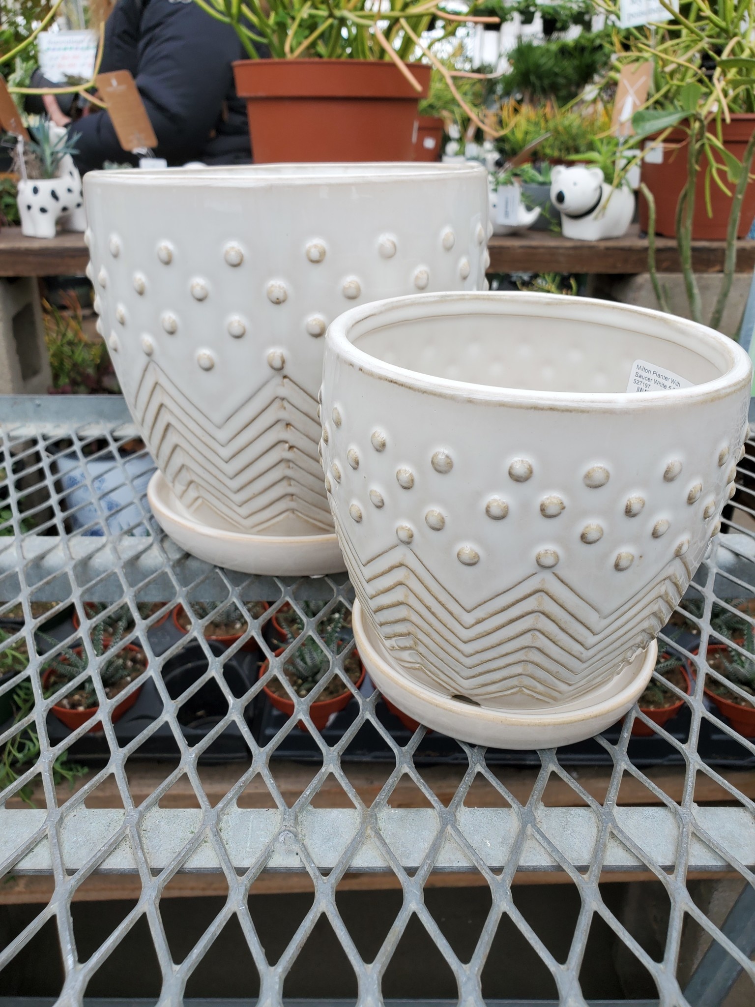 Milton Planter With Saucer