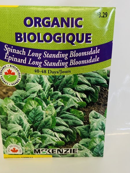 McKenzie Spinach Bloomsdale Organic