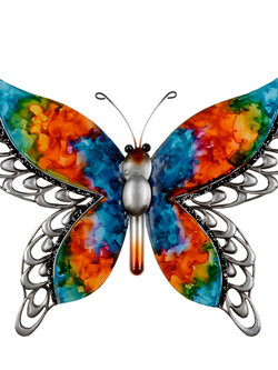 Rainbow Butterfly Wall Art 13x12"