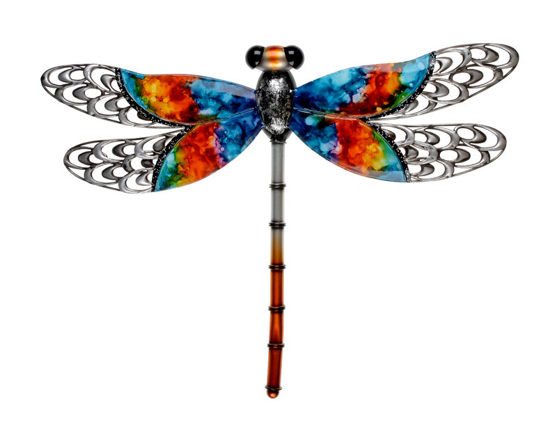 Rainbow Dragonfly Wall Art 21"x16"