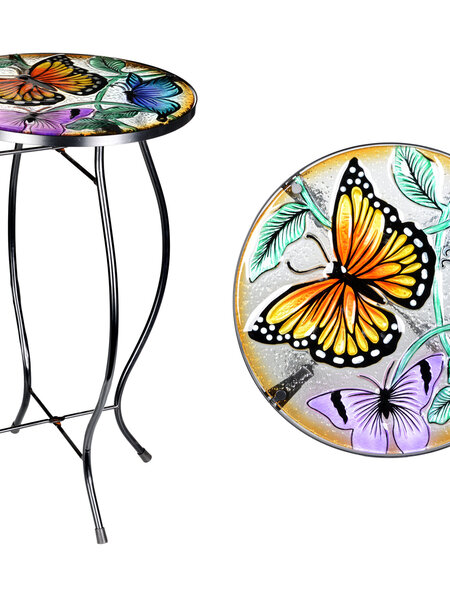 Butterfly Round Garden Table 12"x22"