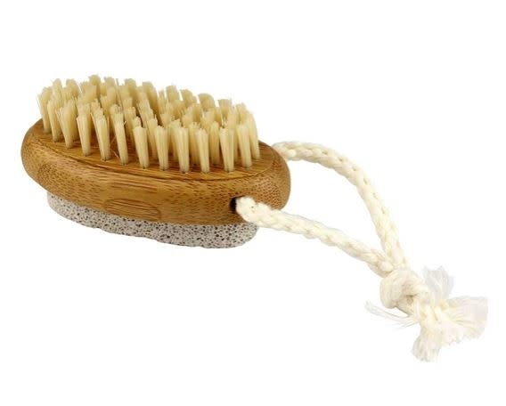 Relaxus Products Bamboo Nail Brush with Natural Pumice