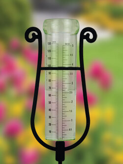 Rapitest Decorative Rain Gauge With Stake