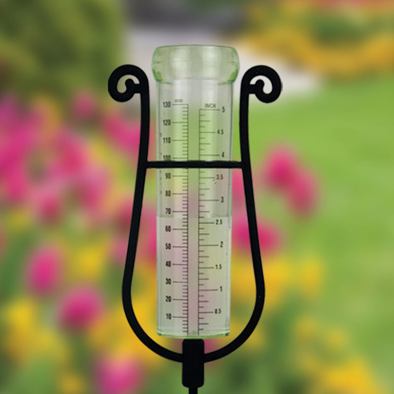 Rapitest Decorative Rain Gauge With Stake