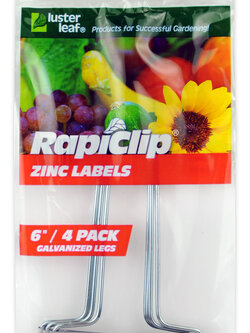Zinc Plant Labels 6"