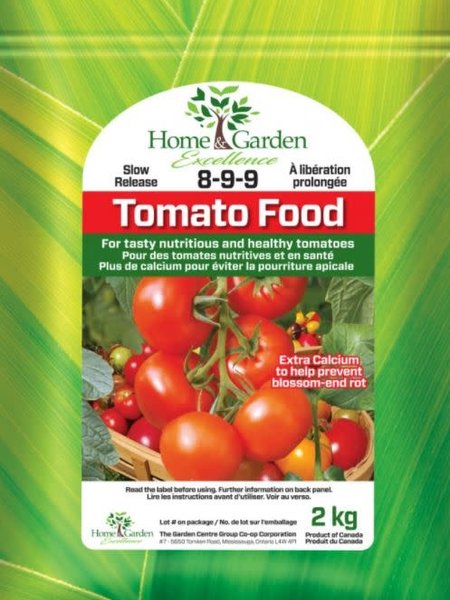 Home & Garden Excellence Vegetable and Tomato Food 8-9-9 2kg