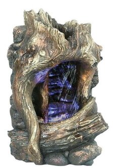Tree Trunk LED Fountain 7.5x5.5x11"