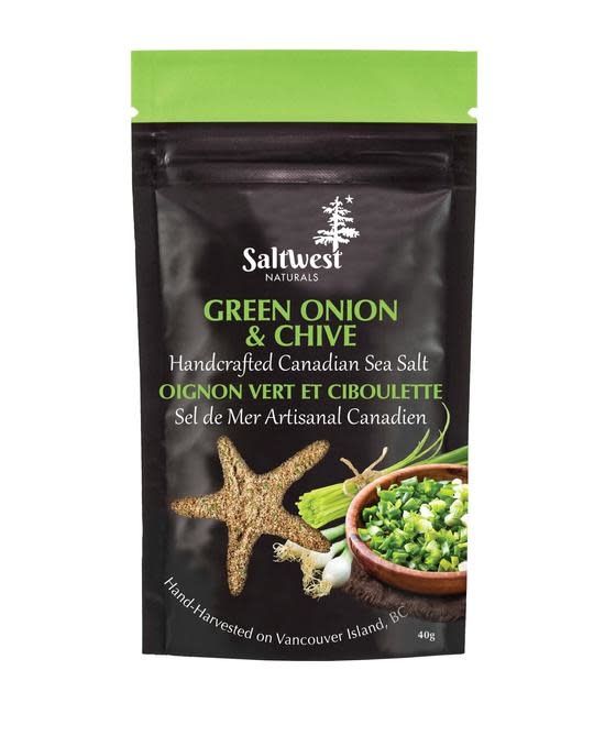 Saltwest Naturals Green Onion and Chive Infused Sea Salt 40g