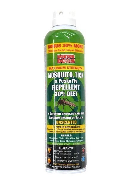 Doktor Doom Mosquito and Tick Repellent 30% Deet