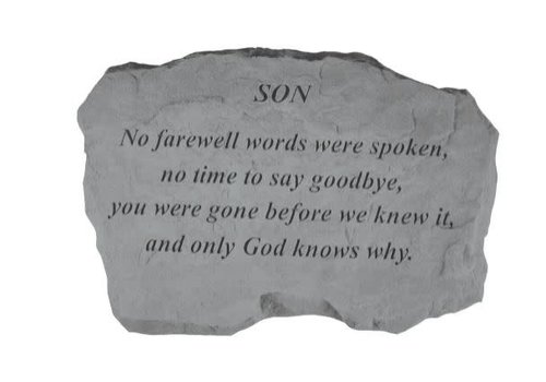 Son No Farewell Words