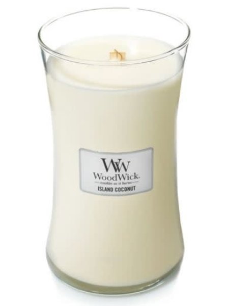 Woodwick Island Coconut Hourglass Candle