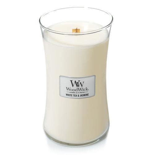 Woodwick White Tea Jasmin Hourglass Candle