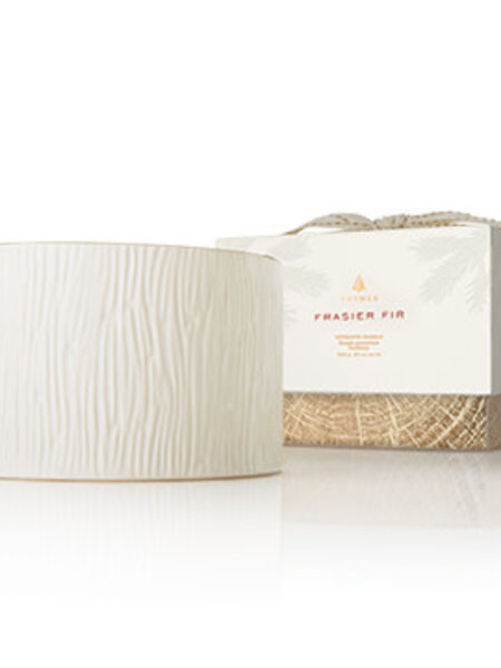 Thymes Gilded Ceramic Poured Candle 3-Wick Frasier Fir 20oz