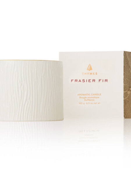 Thymes Gilded Ceramic Poured Candle Frasier Fir Petite 6oz