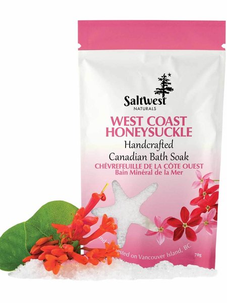 Saltwest Naturals West Coast Honeysuckle Bath Soak 70g