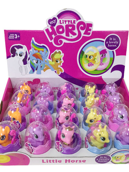 Little Pony in a Capsule With Hair Brush
