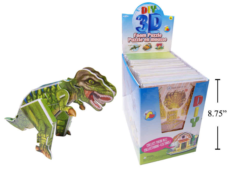 3D Foam Puzzle Dinosaur