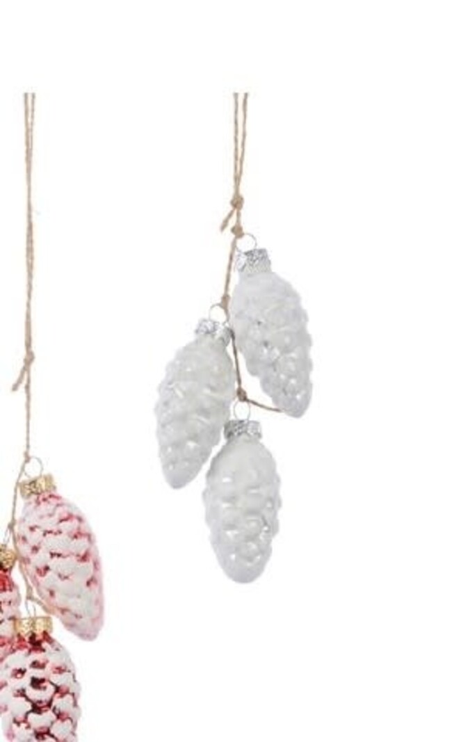 Pinecone Glass Ornament